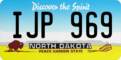 ND license plate IJP969