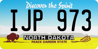 ND license plate IJP973