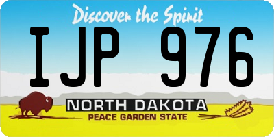 ND license plate IJP976