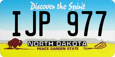 ND license plate IJP977