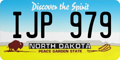 ND license plate IJP979