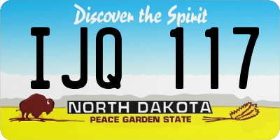 ND license plate IJQ117