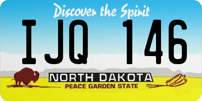 ND license plate IJQ146