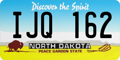 ND license plate IJQ162