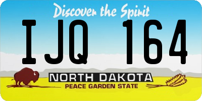 ND license plate IJQ164