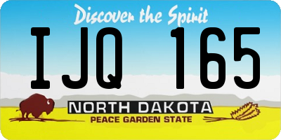 ND license plate IJQ165