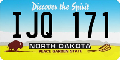 ND license plate IJQ171