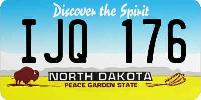 ND license plate IJQ176