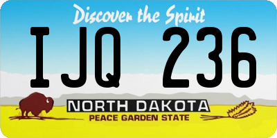 ND license plate IJQ236