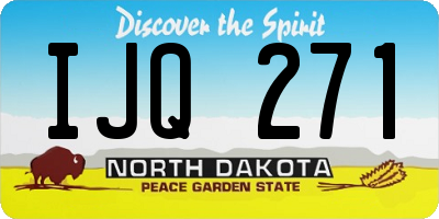 ND license plate IJQ271