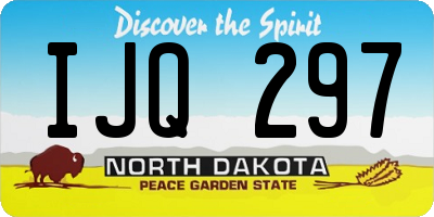 ND license plate IJQ297