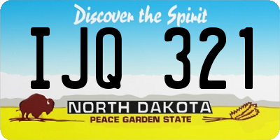 ND license plate IJQ321