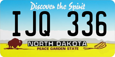 ND license plate IJQ336