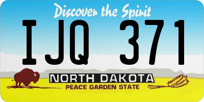 ND license plate IJQ371