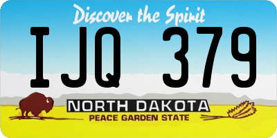 ND license plate IJQ379