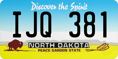 ND license plate IJQ381