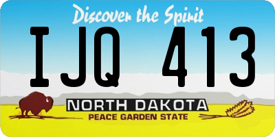 ND license plate IJQ413