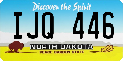 ND license plate IJQ446