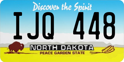 ND license plate IJQ448