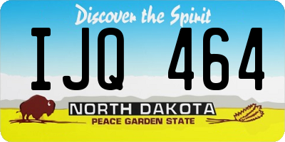 ND license plate IJQ464