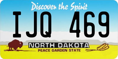 ND license plate IJQ469