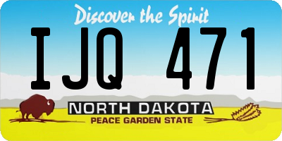 ND license plate IJQ471