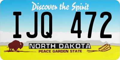 ND license plate IJQ472