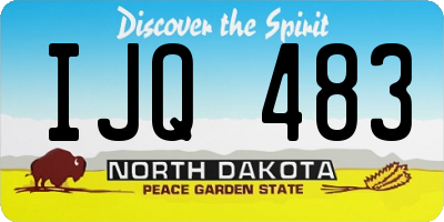 ND license plate IJQ483