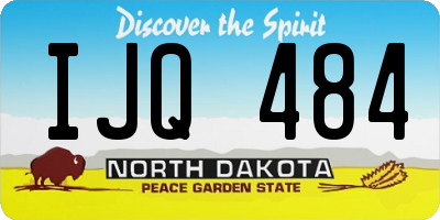 ND license plate IJQ484