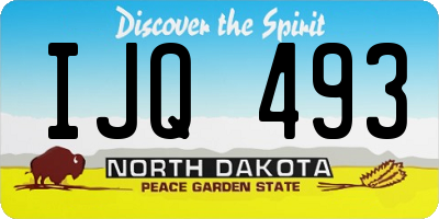 ND license plate IJQ493