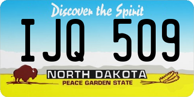 ND license plate IJQ509