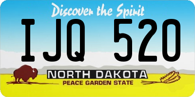 ND license plate IJQ520