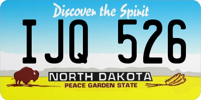 ND license plate IJQ526