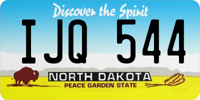 ND license plate IJQ544