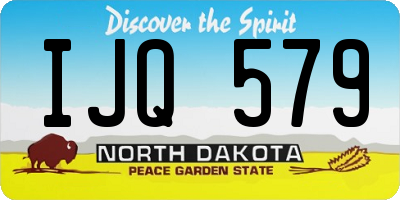 ND license plate IJQ579