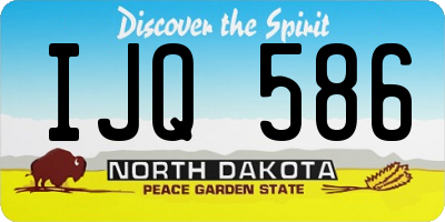 ND license plate IJQ586