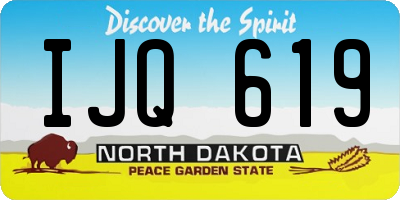 ND license plate IJQ619