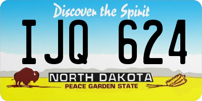 ND license plate IJQ624