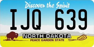 ND license plate IJQ639