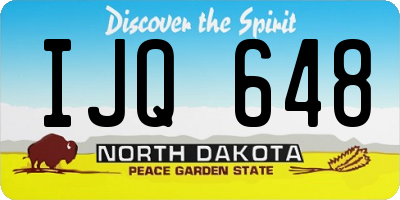 ND license plate IJQ648