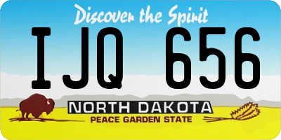 ND license plate IJQ656