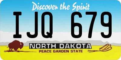 ND license plate IJQ679