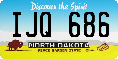 ND license plate IJQ686