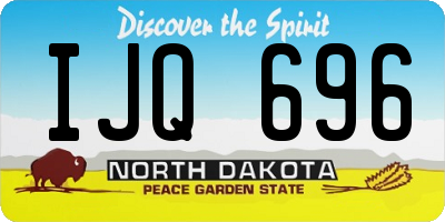 ND license plate IJQ696