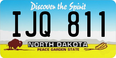 ND license plate IJQ811