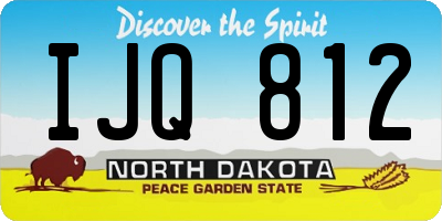 ND license plate IJQ812