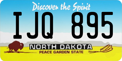 ND license plate IJQ895