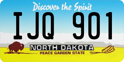 ND license plate IJQ901