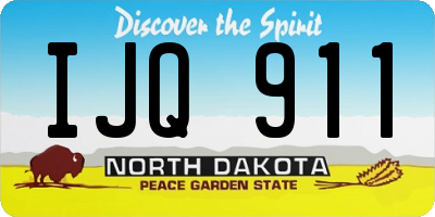ND license plate IJQ911