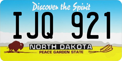 ND license plate IJQ921